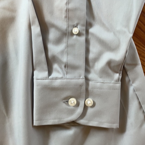 NEW Stafford Gray Dress Shirt w/ Bow Tie 17 32/33 - Picture 7 of 11